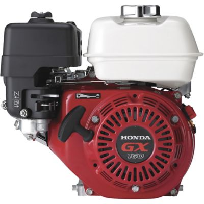 Honda GX160, 163CC 4.8 hp 4-stroke OHV, 7.6 ft. lb. Torque, 2500RPM, Pull Start, 3/4 in. Keyed Shaft