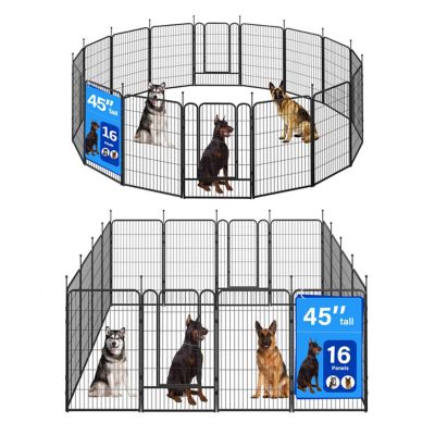 Veikous 45 in. Dog Kennel Fence, 16 pk.