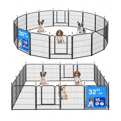 Veikous 32 in. Dog Kennel Fence, 16 pk.