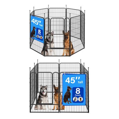 Veikous 45 in. Dog Kennel Fence, 8 pk.