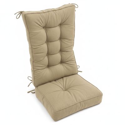 Shine Company Weather-Resistant Porch Rocking Chair Seat and Back Cushion Set with Non-Skid Bottom and Ties