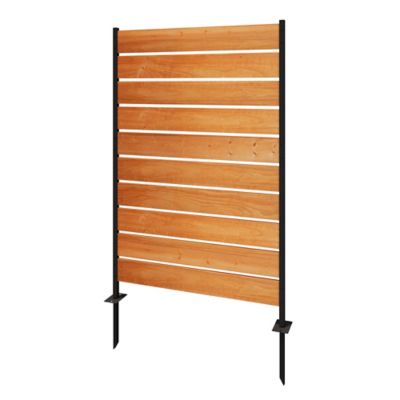 Modern Shade Patio Cedar Wood Privacy Screen