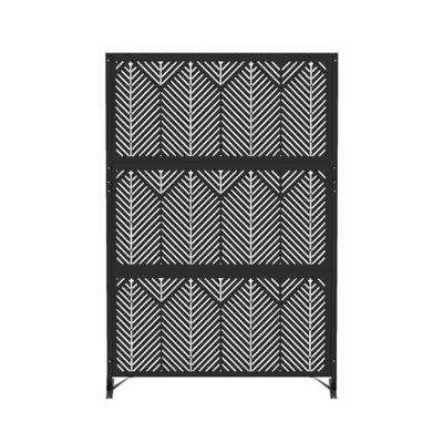 Modern Shade Patio Metal Privacy Screen, GeoForest