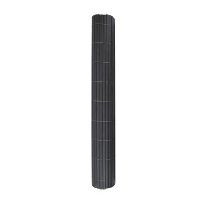 Screenguard Gray Plastic Faux Bamboo Privacy Fence 24 in. H x 10 ft. L