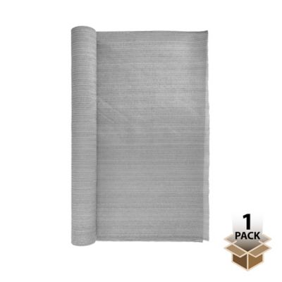 Screenguard 15 L x 6 H ft. Outdoor Privacy Fabric Panel in Gray witH ft. 70 UV Protection