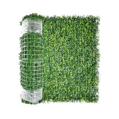 Screenguard 24 in. H x 8 ft. L Faux Green Boxwood Privacy Screen with Natural Appearance