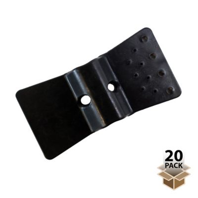 Screenguard 20 pk. Plastic Butterfly Clips for Rolled Privacy Screen, Black