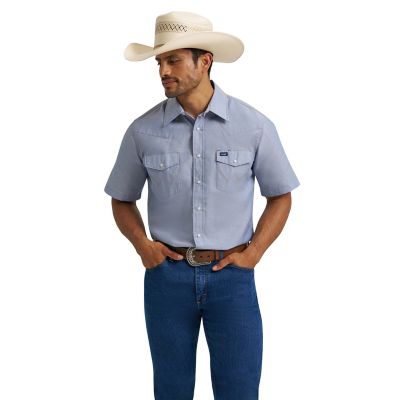 Wrangler Men's Short Sleeve Chambray Workshirt