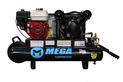 Mega 10 gal. 5.5 hp 150 PSI Portable Wheelbarrow Gas Air Compressor