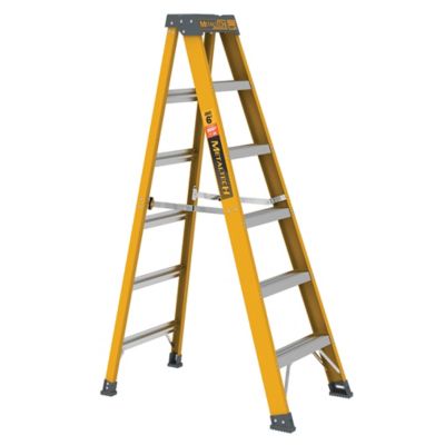 Metaltech Fiberglass Step Ladder 300 Load Capacity, 6 ft.