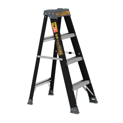 Metaltech Fiberglass Step Ladder 250 Load Capacity, 4 ft.
