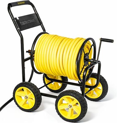 Real Hose Storage 4-Wheel Heavy Duty Hose Reel, 250 ft. Hose Capacity