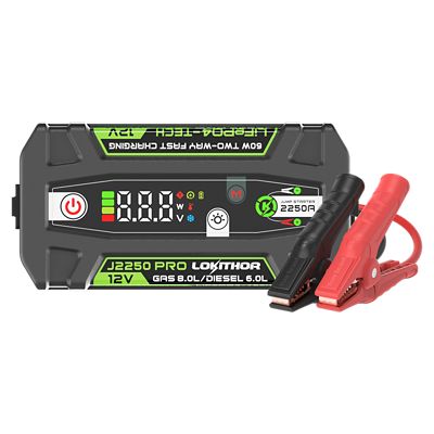 Lokithor J2250 Pro LiFePO4 12V 2250 Amps Jump Starter