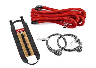 Factor 55 Baja Series Recovery Strap 1 in. x 30 ft. with Rope Wrap and two Soft Shackles, 00912