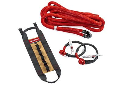 Factor 55 Baja Series Recovery Strap 7/8 in. x 30 ft. with Rope Wrap and two Soft Shackles, 00913
