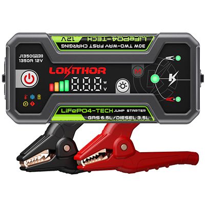 Lokithor J1350 Pro Compact 12V LiFePO4 Jump Starter