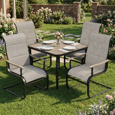 Nuu Garden 5 pc. Patio Dining Set, C-Spring Motion
