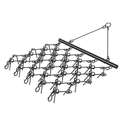 Modern Muse 5 x 4.5ft. Drag Chain Harrow 60 Teeth for ATV UTV Tractor Soil Prep Seeding Smoothing Driveway