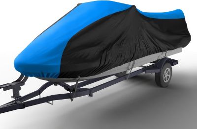 Seal Skin Covers Seal Skin Jet Ski Cover, Waterproof and UV Protection, Fits 146-158in., Blue/Black