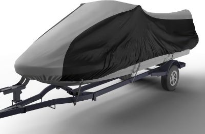 Seal Skin Covers Seal Skin Jet Ski Cover, Waterproof and UV Protection, Fits 126-135in., Gray/Black