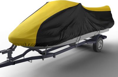 Seal Skin Covers Seal Skin Jet Ski Cover, Waterproof and UV Protection, Fits 146-158in., Yellow/Black