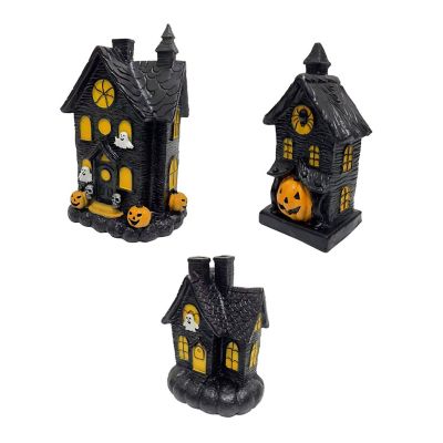 Haunted Hill Farm LED 3 pc. Spooky Haunted House Set Halloween Decoration
