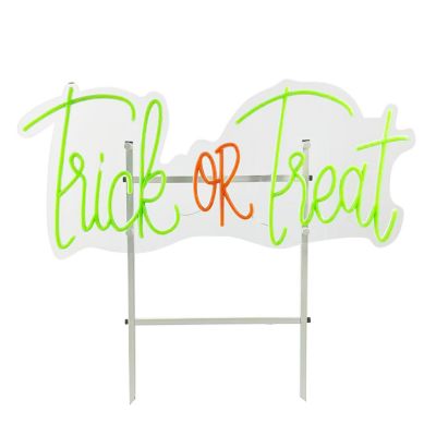 Haunted Hill Farm 26 in. LED Wall Trick or Treat Halloween Decoration