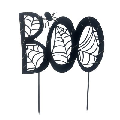 Haunted Hill Farm 28 in. LED Metal Boo Halloween Decoration