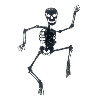 Haunted Hill Farm 28 in. LED Metal Skeleton Halloween Decoration
