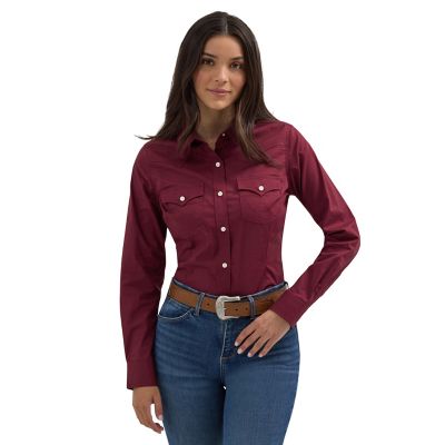Wrangler Women's Western Slim Button Shirt