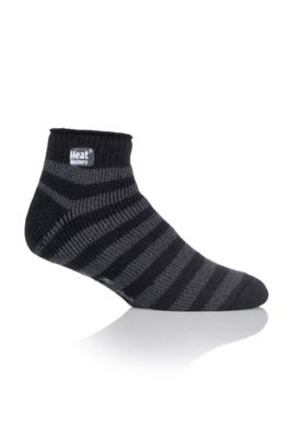 Heat Holders Men's Stripe Ankle Slipper Sock