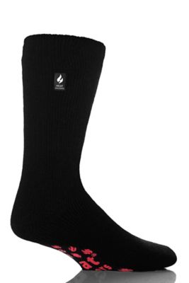 Heat Holders Men's Solid Crew Slipper Sock