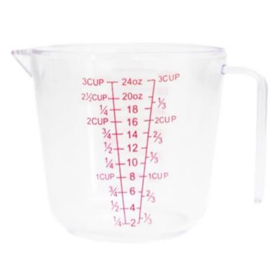 Better Houseware 24 oz. Clear Acrylic Measuring Cup with Handle, 24 oz.