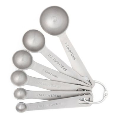 Better Houseware 6- pc. Stainless Steel Measuring Spoon Set