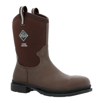 Muck Boot Company Chore Western Mid Alloy Toe, Brown
