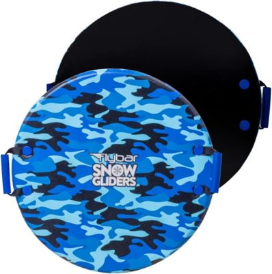 Flybar Sled for Kids - Foam Saucer Disc, Easy Grip Handles, Durable with Slick Bottom & PE Core Build and Lightweight Sleds