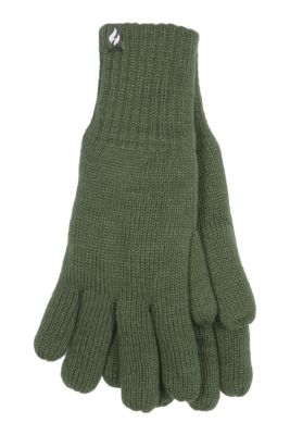 Heat Holders Men's Nevis Solid Flat Knit Gloves