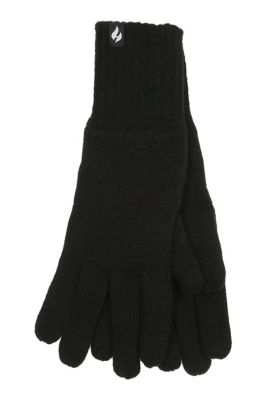 Heat Holders Men's Lite Lars Solid Flat Knit Gloves