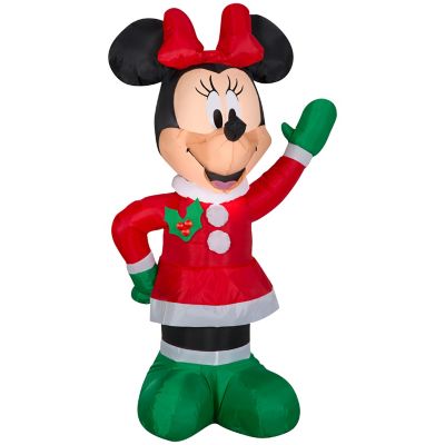 Disney Airblown Christmas Light with ELT-Minnie in Holiday Outfit with Red Bow
