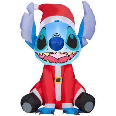 Disney Airblown Christmas Light, Stitch in Santa Suit