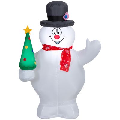 Warner Brothers Airblown Christmas Light-Frosty with Tree and Snowflake Scarf