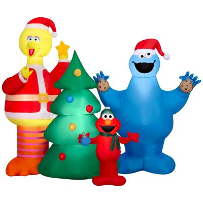 Sesame StreetAirblown Christmas Light with ELT-Elmo, Big Bird, Cookie Monster