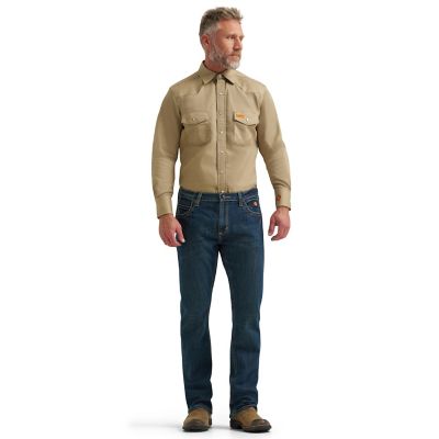 Wrangler FR Men's Flame-Resistant Vintage Slim Boot Jean