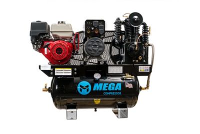 Mega 13 hp Honda Electric Start 30 gal. Welder/Generator/Air Compressor Combo 18 at 175 PSI 170 A Welder 5.5 kW Gen Output