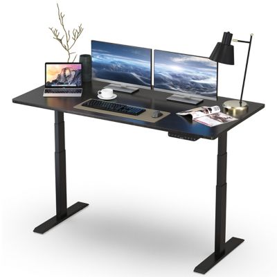 Uncaged Ergonomics Electric Standing Desk, Sit-Stand Home Office Desk, 48 x 30in. MDF Top, Dual Motor, Memory Keypad, Adjustable