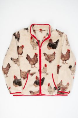 American Farm Company Women's Chicken Sherpa Full-Zip Jacket