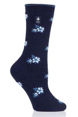 Heat Holders Women's Ultra Lite Bellis Floral Crew Sock