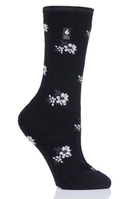Heat Holders Women's Ultra Lite Bellis Floral Crew Sock