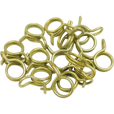 Helix Racing Products 3/8 in. Hose Clamp, Double Wire, Self Tensioning, 15 pk., Use with 3/8 OD Hose
