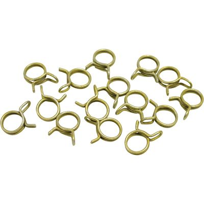 Helix Racing Products 7/16 in. Hose Clamp, Double Wire, Self Tensioning, 15 pk., for 7/16 OD Hose